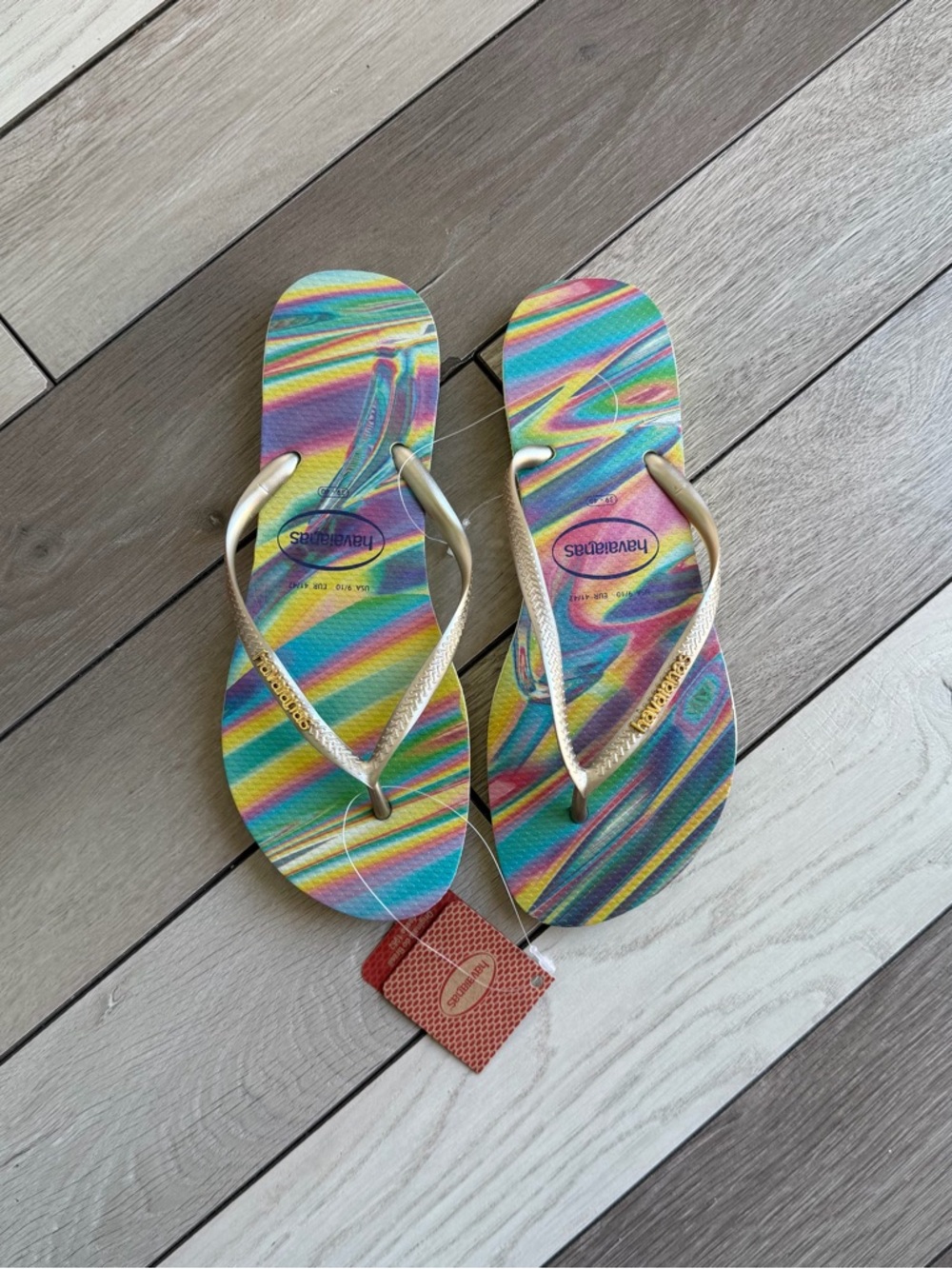 Havaianas Women's Slim Iridescent Flip-Flop Sandals